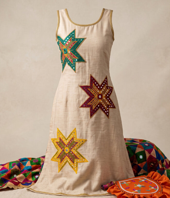 Multan Jacket with embroidered cuffs and hem